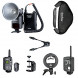 Godox WITSTRO ad-360 Flash PB960 Akku Power Kit + ft-16 Trigger + Zellen ii-nikon iTTL + Bowen Mount S-Typ-Halterung + 60 * 60 cm Softbox + db-02 Y Kabel + Q-Type Clip-09